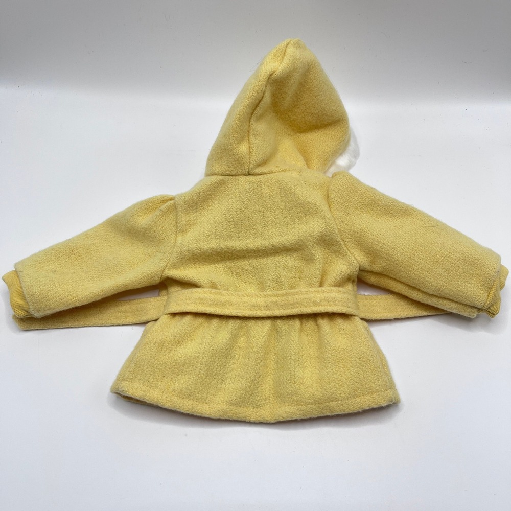 American Girl Emily's Snowsuit Yellow Jacket Blue Bib Overalls Boots No Gloves - Picture 4 of 10